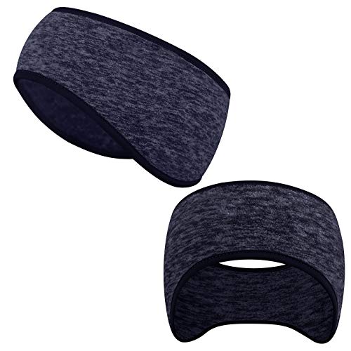 TOYMIS Stretchy Winter Headband Térmico Diadema Invierno Calentador de Orejas para Hombres Mujeres Corriendo Deportes (Azul Oscuro)