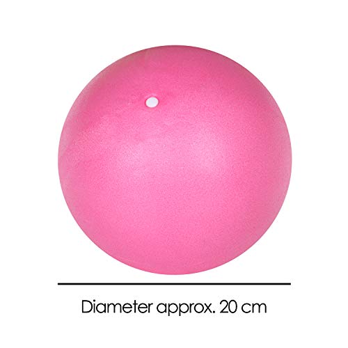 TRIXES Balón Espuma PVC Rosa Ayuda para Ejercicios de, Fortalecimiento, Yoga Gimnasia, Ejercicios Pilates