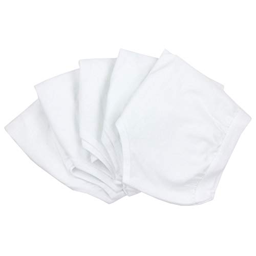 TupTam Top Sujetador para Niñas Tirantes Anchos Pack de 5, Blanco, 122-128