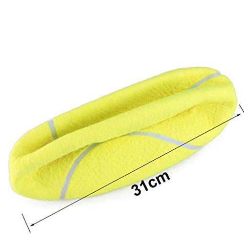 UEETEK 24CM Diámetro perro masticar juguete Pet Ball gigante pelota de tenis para perro de mascota grande jugando ejercicio