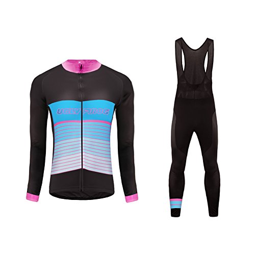 Uglyfrog Bike Wear De Manga Larga Maillot Ciclismo Mujer Bodies Long Bib Tights with Gel Pad Spring Style