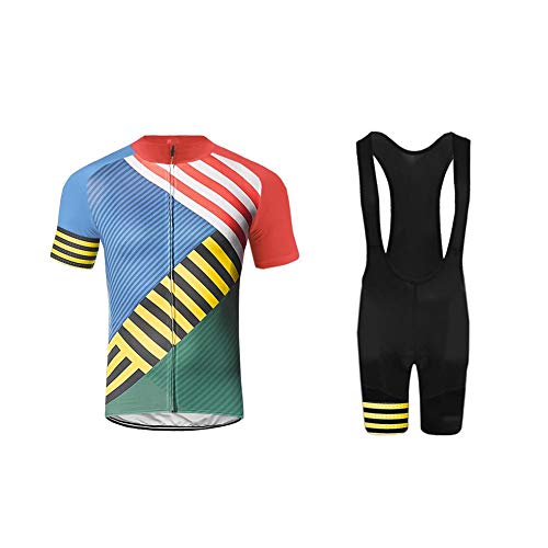 Uglyfrog FAEDXDUAN01 De Verano MTB Mantener Transpirable Manga Corta Maillot Ciclismo Hombre Bodies +Short Bib Pant with Gel Pad Conjunto de Ciclismo Ropa Actualización de Estilo