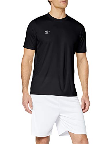 UMBRO Oblivion Camiseta de fútbol, Hombre, Negro, L