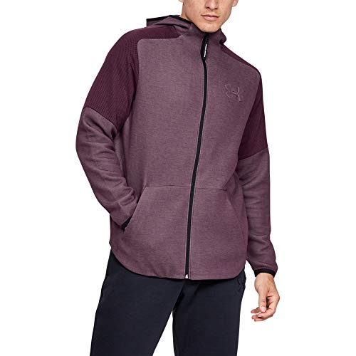 Under Armour Sudadera con Cremallera Completa UA Unstoppable Move Light Chaqueta, Purple, XS para Hombre