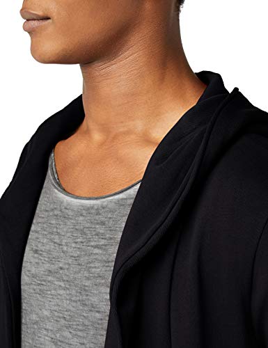 Urban Classics Longline Hoodie Cardigan Sweater, Black, XL para Hombre