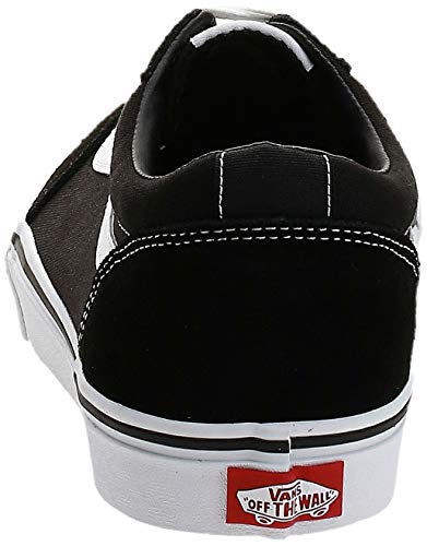 Vans Ward Canvas, Zapatillas Hombre, Negro ((Suede/Canvas) Black/White C4R), 40 EU