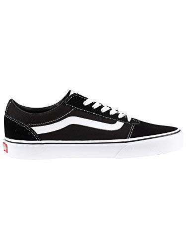 Vans Ward Canvas, Zapatillas Hombre, Negro ((Suede/Canvas) Black/White C4R), 40 EU