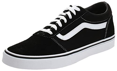 Vans Ward Canvas, Zapatillas Hombre, Negro ((Suede/Canvas) Black/White C4R), 40 EU