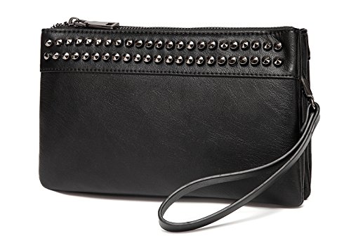 VASCHY SAC Clutches,Bolso Bandolera Mujer Carteras de Mano Bolso Pequeño Mujer Bolsos de Hombro Elegante para Escolares Trabajo Compras Negro