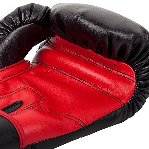 VENUM Contender Guantes de Boxeo, Unisex niños, Negro/Rojo, 8 oz