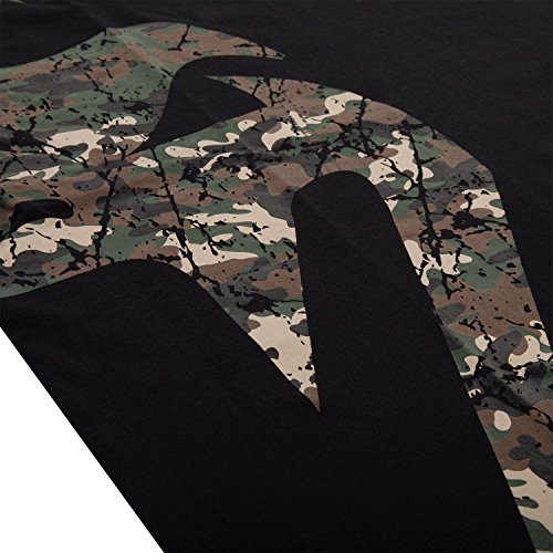 Venum Giant Camiseta, Hombre, Negro/Camuflaje, M