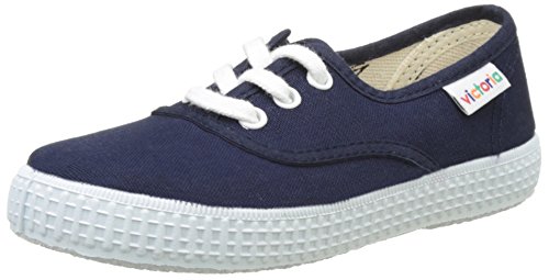 Victoria Inglesa Lona, Zapatillas Unisex Niños, Azul Marino, 26 EU