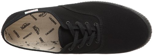 victoria - Zapatillas de deporte de tela para mujer, Negro, 39