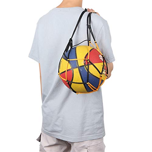 Viesap Bolso de Baloncesto, Voleibol, FúTbol, Bolsa de Almacenamiento con Cordó, Bolso de Malla de Malla de FúTbol con Una Sola Bola, Bolsa de Almacenamiento de MúLtiples Bolas, Kits de Dos TamañOs.