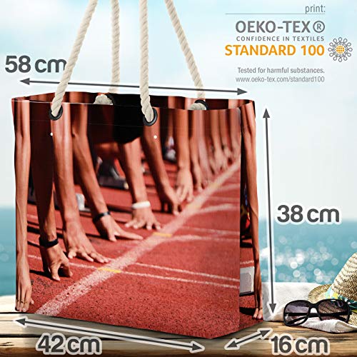 VOID Pista de Sprinters Bolsa de Playa 58x38x16cm 23L Shopper Bolsa de Viaje Compras Beach Bag Bolso