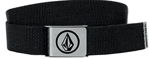 Volcom Circle Web Cinturón, Hombre, Negro, Talla Única