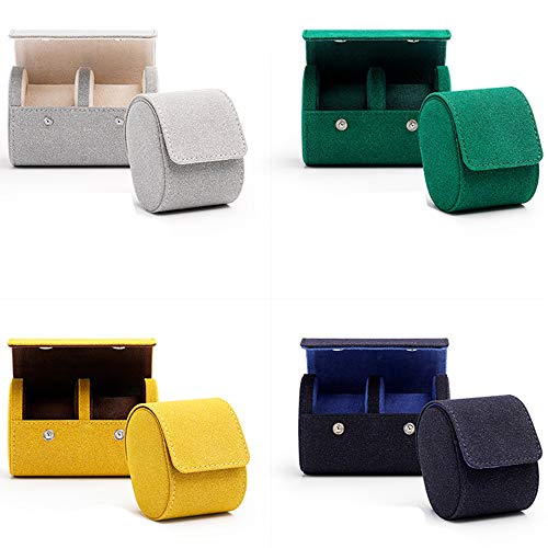 watch box Bolsa de Almacenamiento de Reloj Multicolor, vellón de Estilo Europeo, Cuero Artificial, Reloj mecánico portátil Simple, Caja de Reloj Individual y Doble de Viaje, Caja de Reloj portátil