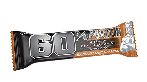 Weider 60% Protein Bar Salted Peanut Caramel 24 x 45 gr. La barrita con más proteína del mercado. Con 4 g de BCAAs por barrita.