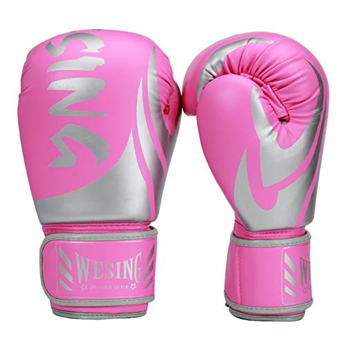 Wesing Guantes de boxeo para hombre, 14 onzas, guantes de boxeo de entrenamiento MMA de 16 onzas