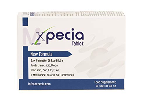 Xpecia Hombres Original- Vitaminas biotina saw palmetto anticaida bloqueador DHT crecimiento cabello