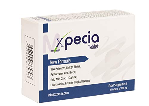 Xpecia Hombres Original- Vitaminas biotina saw palmetto anticaida bloqueador DHT crecimiento cabello