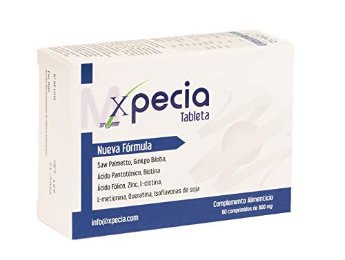 Xpecia Hombres Original- Vitaminas biotina saw palmetto anticaida bloqueador DHT crecimiento cabello