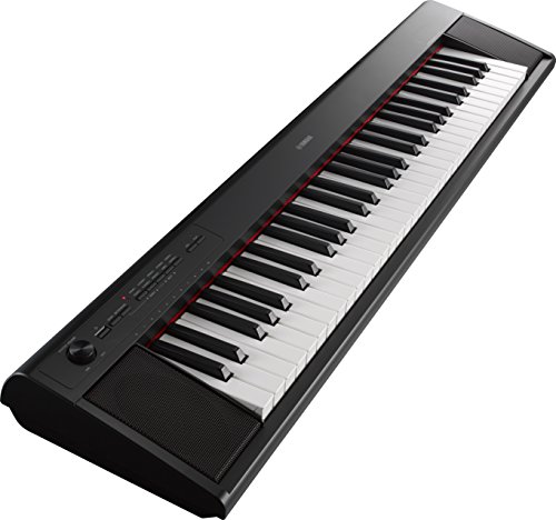 Yamaha NP-12 Piaggero - Teclado digital portátil sencillo y elegante con 61 teclas, para aficionados y principiantes, color negro