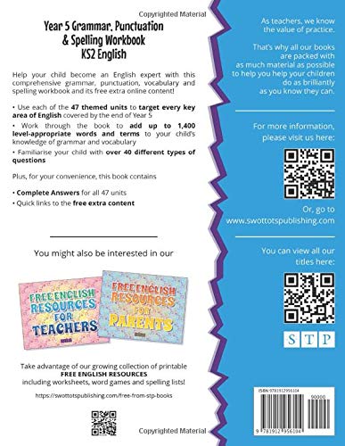 Year 5 Grammar, Punctuation and Spelling Workbook KS2 English: New for 2020-2021 With FREE Additional Content Online