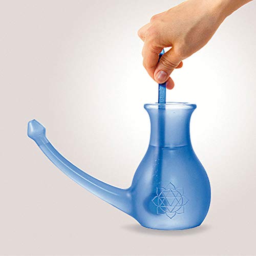 Yoga-mad Scandinavian Yoga and Meditation School Nosebuddy - Botella para limpieza de nariz, color azul