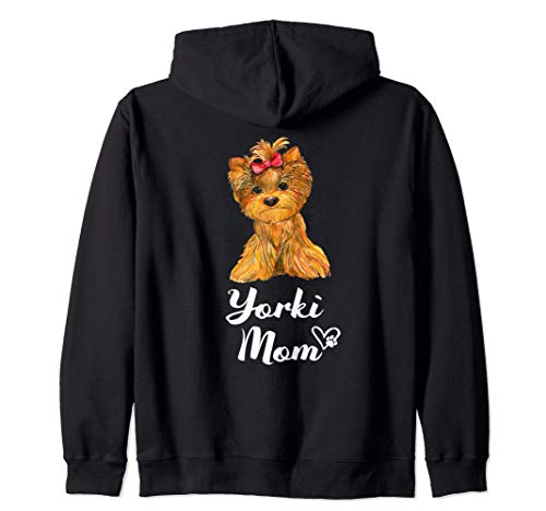 YORKI MOM perro regalo de mamá madre YORKSHIRE TERRIER Sudadera con Capucha