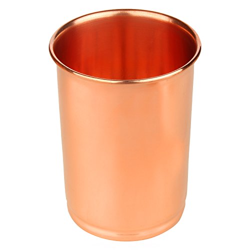 Zap Impex - Juego de 8 vasos de cobre puro y cobre