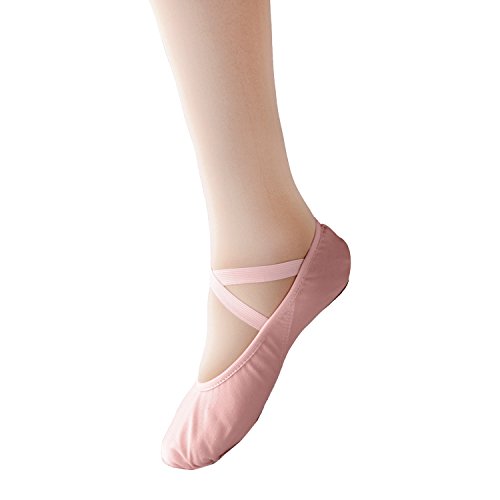 Zapatillas de Ballet Canvas Dance Zapatos Split Único Rosa 39