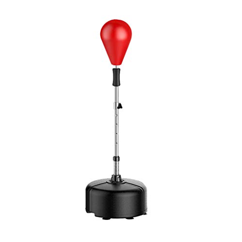 Zhirong Objetivo De Reacción Bola De Velocidad De Boxeo Equipo De Entrenamiento para Esquivar Equipo De Descompresión para El Hogar Saco De Arena Vertical De Vaso (Color : Red, Size : 50 * 160cm)