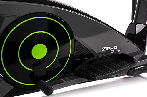 Zipro Bicicleta elíptica magnética iConsole Dunk hasta 150 kg, una Masa de inercia de 12 kg, Unisex Adulto, Negro, estándar