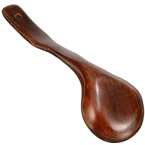 zxb-shop Cucharas de Mesa 1 unid de Madera Cucharada Profunda Cucharada Multi de Madera Cuchara de Cocina Reutilizable Cocina Sopa de gachas de Avena Herramienta utensilio Cucharas de Sopa (Size : S)