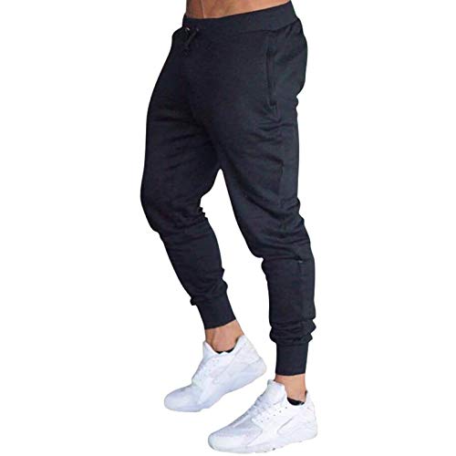 2021 Nuevo Pantalones para Hombre,Pantalones Casuales Moda Deportivos Color Sólido Elasticidad Pants Jogging Pantalon Fitness Gym Slim Fit Pantalones Largos Pantalones Ropa de Hombre Trekking Hombres