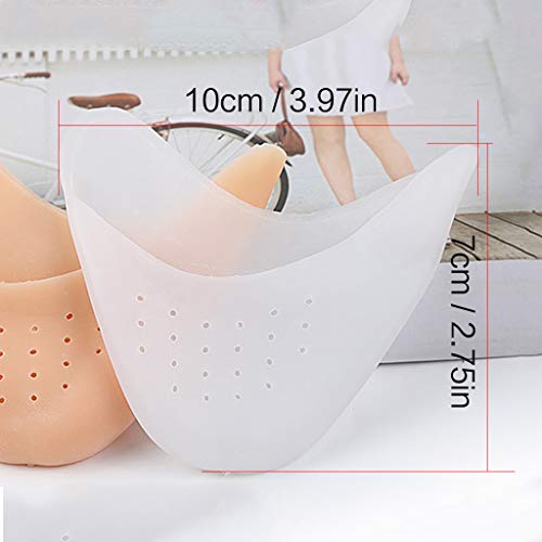 3 pares de protectores para los dedos de los pies, protectores para las puntas de los pies Footful Gel de silicona profesional, cojines en la parte delantera del pie, para zapatos de baile de puntill