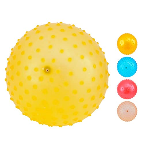 Acan Solmar - Pelota Hinchable de Goma perfumada con Pinchos, balón Inflable para niños, Juegos, Ejercicio Infantil, Piscina, Playa, jardín, 23 cm