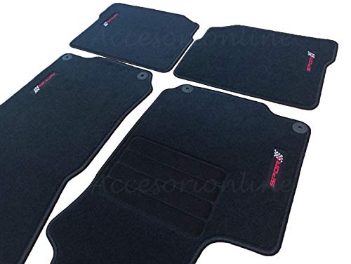 Accesorionline Alfombrillas para Seat Leon I 1999-2005 MK1 alfombras 1M FR Cupra Sport