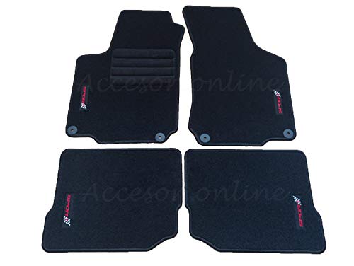 Accesorionline Alfombrillas para Seat Leon I 1999-2005 MK1 alfombras 1M FR Cupra Sport