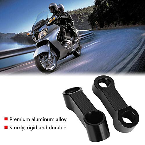 Accesorios universales para Extensor de Elevador de Montaje de Espejo Lateral de Motocicleta, Adaptador de elevación de extensión de Espejo Trasero de Motocicleta de Aluminio para Rosca de 8/10 mm