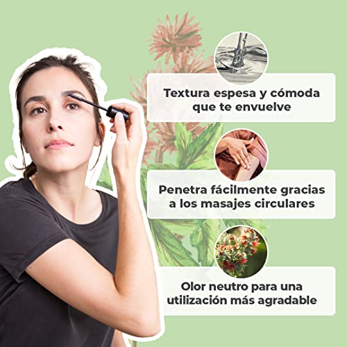 ACEITE DE RICINO ORGÁNICO | 100% Puro, Natural y Prensado en Frío | Pestañas, Cejas, Cuerpo, Cabello, Barba, Uñas | Vegan Castor Oil | Botella de Vidrio + Pipeta + Bomba + Kit de Rímel (50ml)