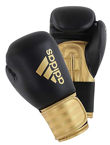 adidas Guantes de Boxeo Unisex para Hombres y Mujeres y niños, Entrenamiento híbrido 100 6 onzas 8 oz 10 oz 12 oz 14 oz 16 oz 16 oz oz Oro, 10 oz