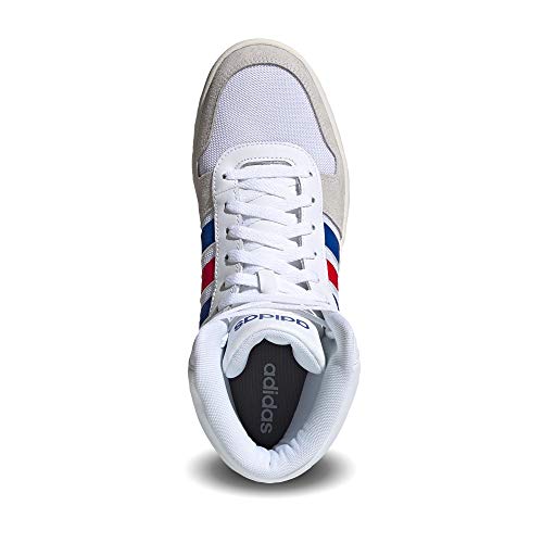 adidas Hoops 2.0 Mid, Zapatillas Hombre, FTWBLA/Reauni/Escarl, 45 1/3 EU