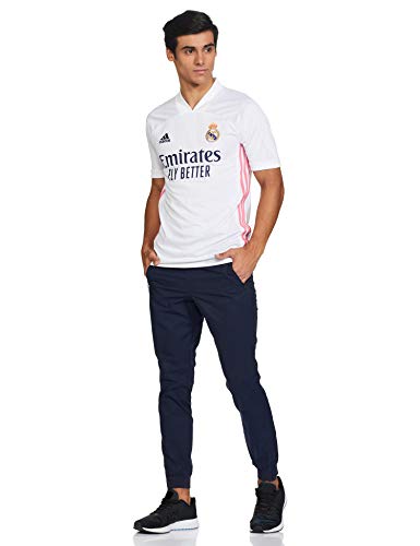 Adidas Real Madrid Temporada 2020/21 Camiseta Primera Equipación Oficial, Unisex, Blanco, M