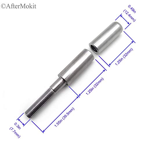 AfterMokit Adaptadores de extensión de altura para Harley 1994 y arriba, retrovisores laterales de espejo retrovisor reemplazo para 91907-87 cromo elevar su espejo