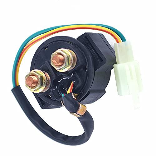 AHL- Motocicleta Solenoide Relé De Arranque para 4-Stroke GY6 Engine 50cc 125cc 150cc 200cc 250cc ATV Dirt Bikes Scooters Go Kart Dne Buggys Quad 4 Wheelers Pit Bike Moped Roketa SSR Taotao Sunl Coolster