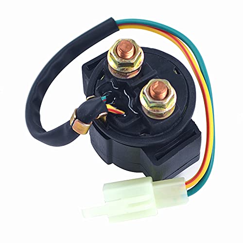 AHL- Motocicleta Solenoide Relé De Arranque para 4-Stroke GY6 Engine 50cc 125cc 150cc 200cc 250cc ATV Dirt Bikes Scooters Go Kart Dne Buggys Quad 4 Wheelers Pit Bike Moped Roketa SSR Taotao Sunl Coolster