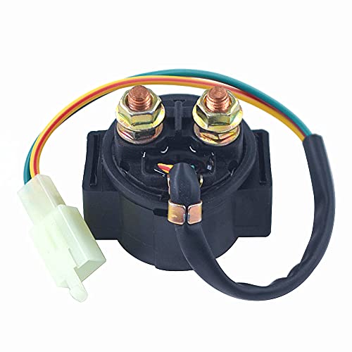 AHL- Motocicleta Solenoide Relé De Arranque para 4-Stroke GY6 Engine 50cc 125cc 150cc 200cc 250cc ATV Dirt Bikes Scooters Go Kart Dne Buggys Quad 4 Wheelers Pit Bike Moped Roketa SSR Taotao Sunl Coolster