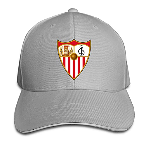 Aiier Sev-Illa - Gorra de béisbol con visera curvada y visera para el sol, para viaje, para sándwich, ajustable, para camión gris Talla única